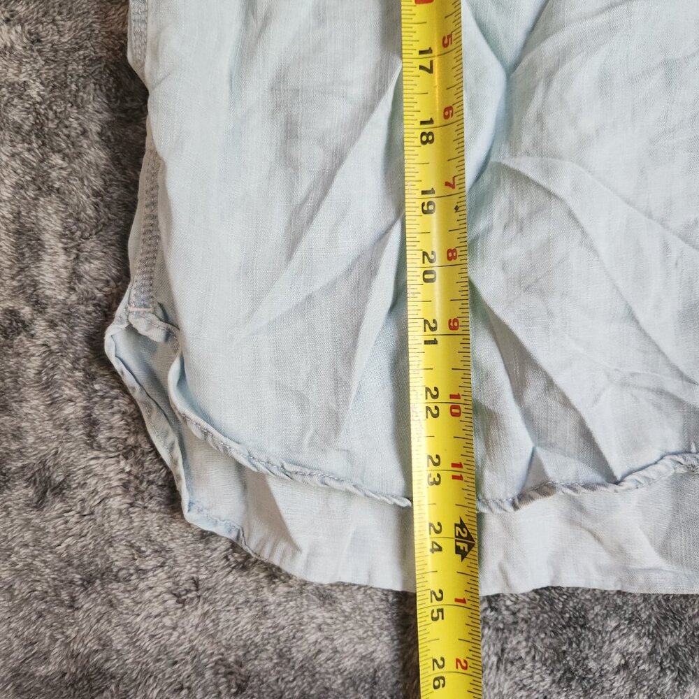 Talbots Sleeveless Popover Denim Top Blouse Blue Women's 12 EUC Pockets Summer - Picture 9 of 9